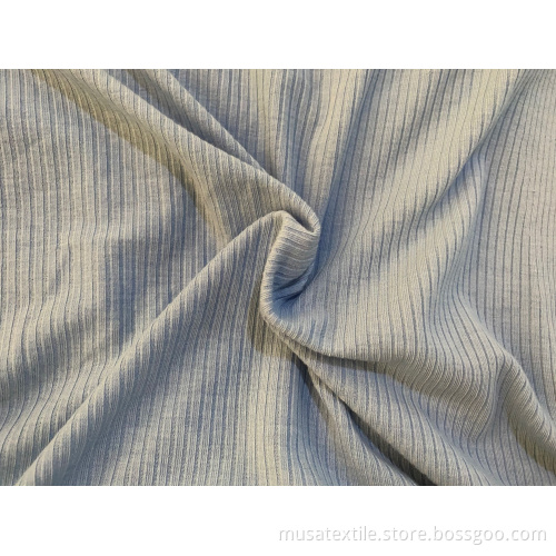 Cheap 96% Polyester 4% Spandex Rib Knit Fabric